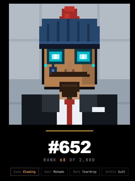 DonPudgy's tweet photo. Just minted my @zaddrnet NFT 🦾

Rank 68 of 2,800 looks rare 👀

Thank you @CrypSaf and @0xAlphaGEMs for getting me the spot 💜

Gems on top 💎 https://t.co/PuoPNI5eJc