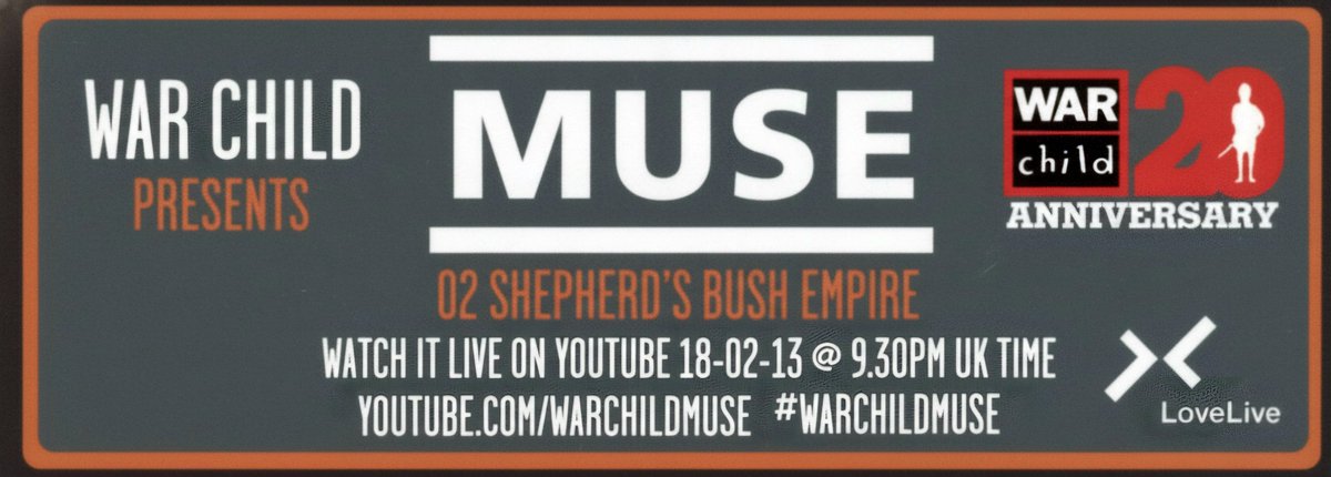 Steviisland's tweet photo. @MUSIKMENFESS Muse beberapa x ngadain charity concert yg di sponsori sama War Child, lembaga amal yg menyalurkan bantuan  utk anak² yg terdampak konflik perang, War Child sendiri saat ini beroperasi di Gaza &amp; Tepi Barat, 
hubungan kerjasama Muse dg War Child  udh berlangsung lama dari 2002 https://t.co/n1I1DlTJpa