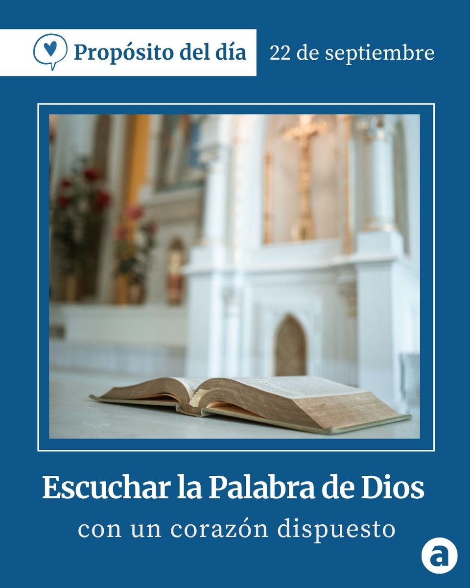 AgenciaAica's tweet photo. #PropósitoDelDía #BuenMartes
Escuchar la Palabra de Dios con un corazón dispuesto. Dejar que su mensaje encuentre un lugar en mi vida. https://t.co/F0HQDkFkrx