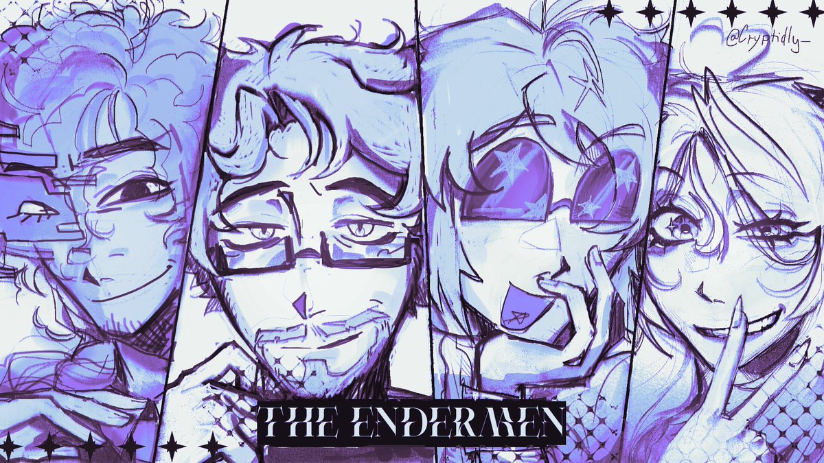 Cryptidly_'s tweet photo. THE ENDERMEN YAY #thelaststand

#ashswagfanart #squiddofanart #tinakittenfanart #graffanart https://t.co/KcYnlFt6Db