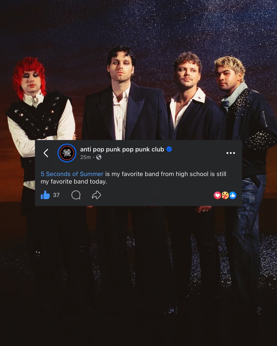 The5SOSYears's tweet photo. Yeah… this one hurt. Just how fast the night changes or whatever 🥹😭

Nostalgia for a time that DID exist. https://t.co/IIXQDCruR7