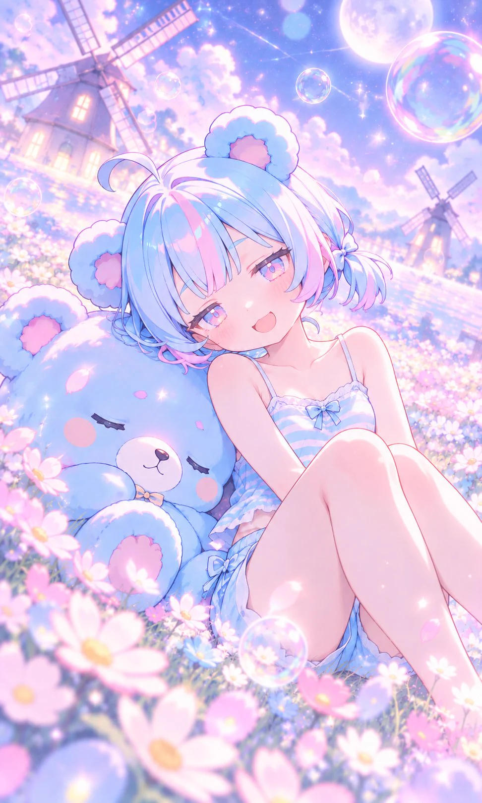 お月様大好き♡ゆめかわカラフルくま 涼月かずな(Kazuna Suzutsuki)@どりーみー☆組 on X: 