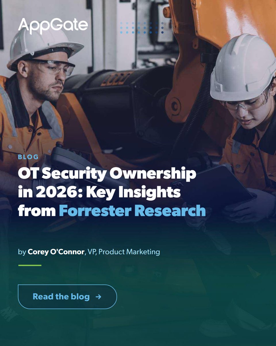 AppgateSecurity's tweet photo. CISOs are gaining ownership of OT security, and remote access is where that gap shows up first. Our latest blog draws on Forrester research to show what closing that gap actually takes, without disrupting the plant floor.

🔗 https://t.co/AV6gyeo9D9

#ZeroTrust #OTSecurity https://t.co/4IL6uzZIZw