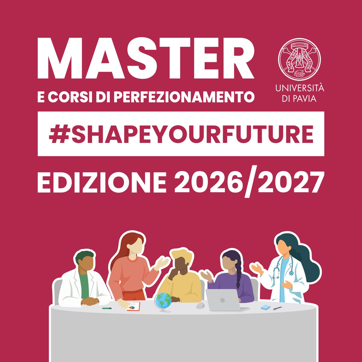 unipv's tweet photo. #SHAPEYOURFUTURE 🇮🇹Master e Corsi di Perfezionamento #unipv 2026/27: online i primi bandi!
🔗 https://t.co/ovn7dzxJuf
🇬🇧Vocational Programs and Advanced Courses 2026/27: first calls now online!
🔗 https://t.co/zknmYfgYEp #PostLaurea https://t.co/skWRpxbudG