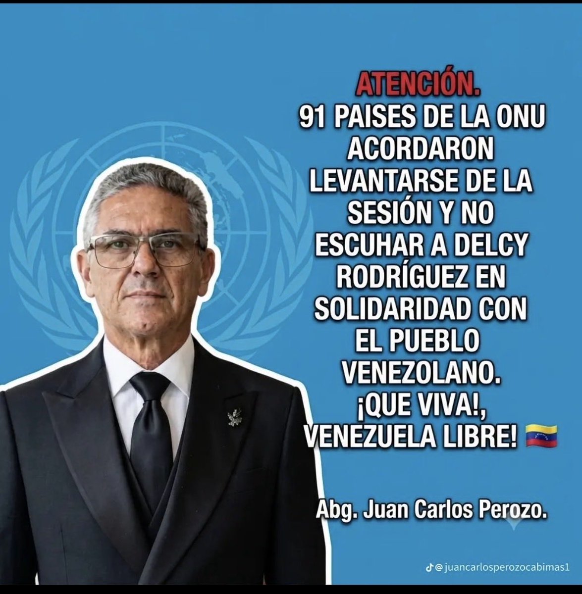 Carmenj8787's tweet photo. 90 PAISES se ausentarán de la Sala de la ONU cuando la ilegítima que nadie ha elegido, salga a hablar en nombre de Vzla. EN VENEZUELA millones estaremos protestando en todos sus pueblos. FUERA la narco criminal Delcy la ilegítima. ELECCIONES YA @ConVzlaComando @unidadvenezuela https://t.co/7jjtDJcwjs