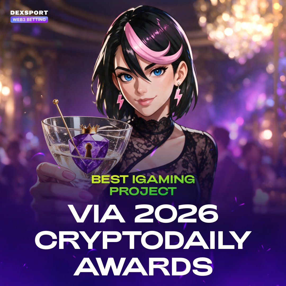 Dexsport's tweet photo. We won 🥳

Dexsport is CryptoDaily’s Best iGaming Project for 2026.

Sports. Casino. Prediction markets. No KYC. https://t.co/qM6DsQCnHC