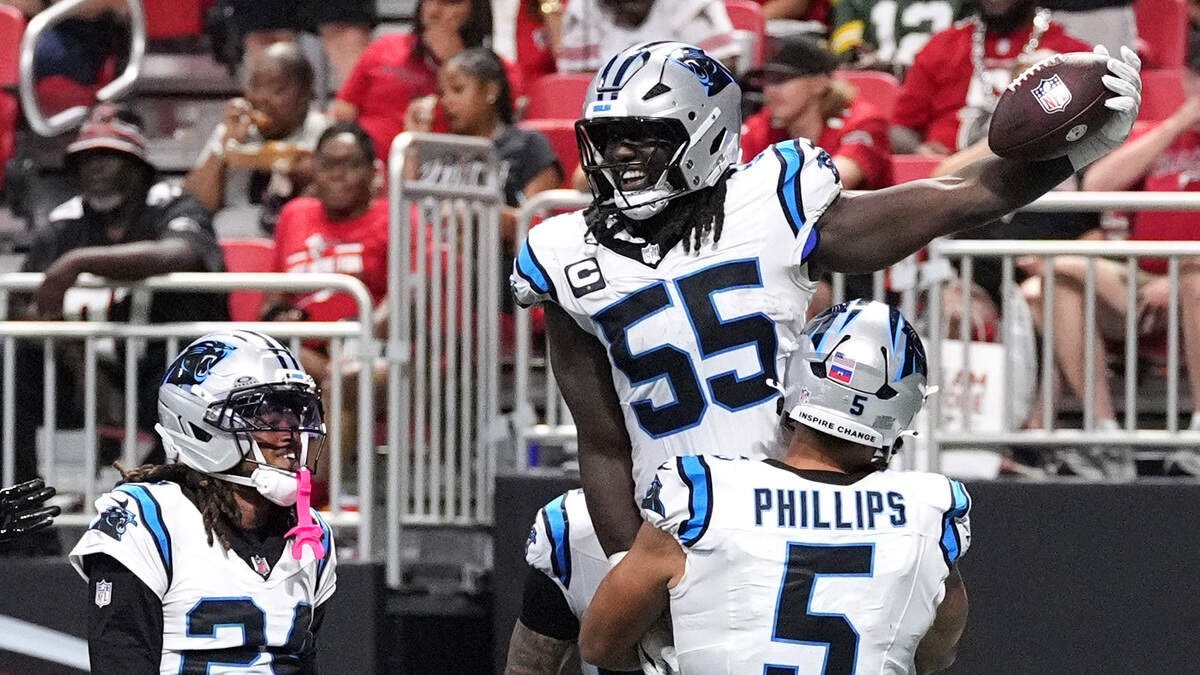 ParagonNFL's tweet photo. A player had never had before:

8+ tackles
2+ interceptions
A Pick-six
A sack 
All in one game. 

Devin Lloyd did yesterday. https://t.co/N0OQRUaQTc