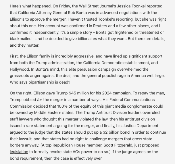 matthewstoller's tweet photo. Who says bipartisanship is dead? 

Donald Trump and Gavin Newsom collaborated to crush workers in Hollywood on behalf of a big tech surveillance billionaire! With an assist from Tom Cruise and Ari Emanuel! https://t.co/LNpuXKBHeP https://t.co/5rA6rZuwXv