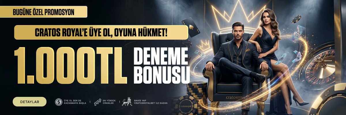 GuncelBahisTR1's tweet photo. 🎁 1000 TL DENEME BONUSU!

🚀 Cratos Royal Bet’te yeni üyelere özel 1000 TL deneme bonusunu incele, güncel kampanyaları keşfet.

🔗 Güncel giriş: https://t.co/nBN0DsHHlD
👉 Hemen göz at!

#DenemeBonusu #CratosRoyalBet #BonusMerkezi https://t.co/mxGonyMkil