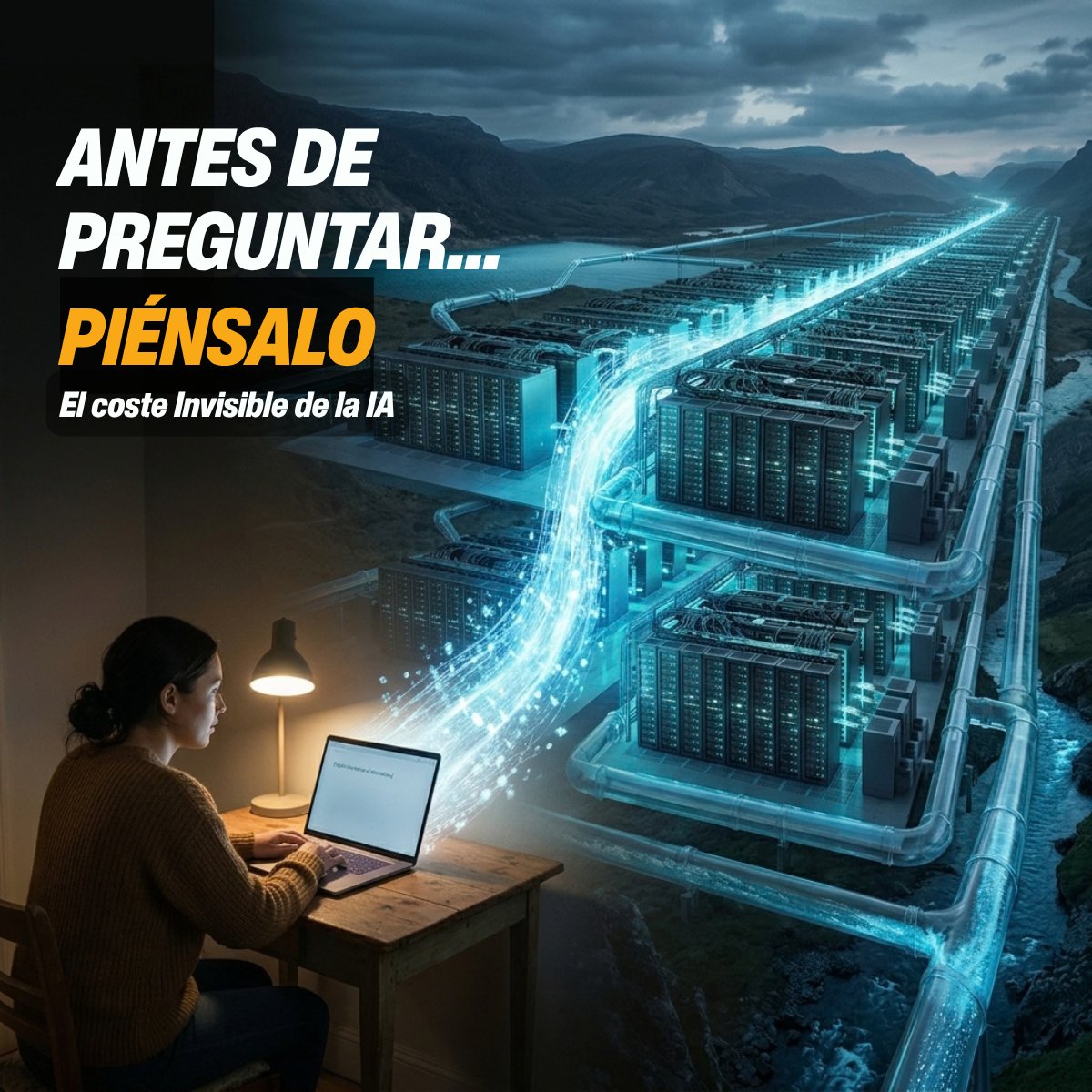 WiFiCanarias's tweet photo. ¿Sabes qué hay detrás de una simple pregunta a la IA?

Electricidad, servidores, refrigeración… y agua.

La pregunta es: ¿realmente necesitamos preguntárselo todo?

📖 https://t.co/aDBymLa2mU

#IA #Tecnología #WiFiCanarias #WifiBlog https://t.co/jiWmG3oob0