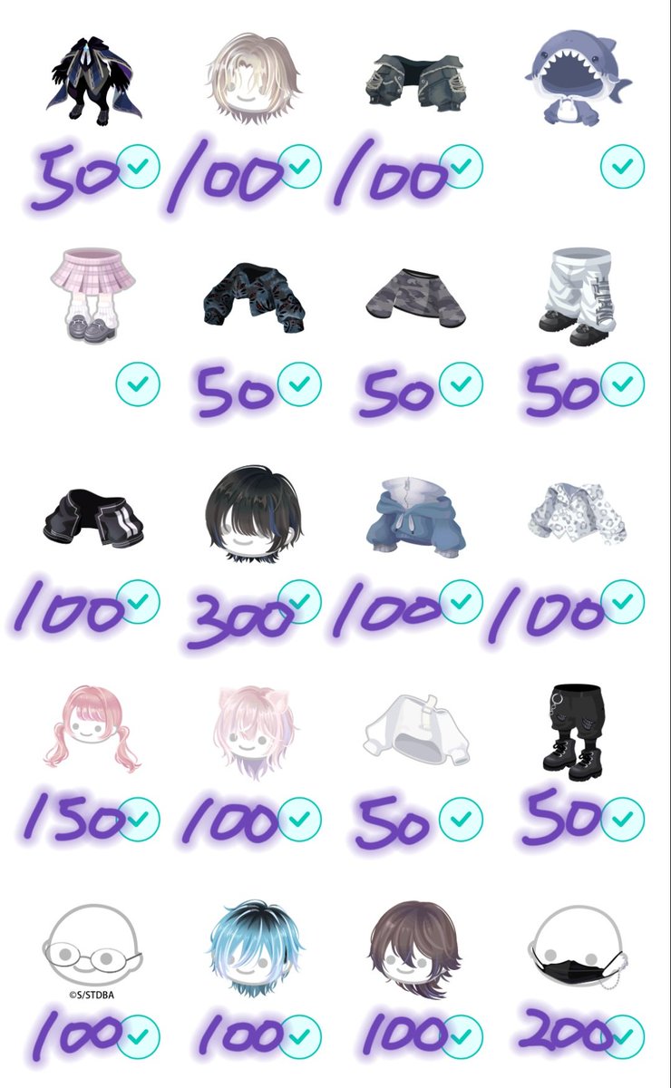 NyanCAT_323's tweet photo. 金欠なのでピグパノーマル品買取先募集してます‼️
適当価格付けなのでお値下げ交渉大歓迎です‼️
又、5点以上まとめ買いで合計金額から少しお安くさせていただきます！
支払い Pay or マネラ
先送りのみ
 #ピグパ買取  #ピグパ販売  #ピグパ交換  #ピグパ https://t.co/1rooZBOty4