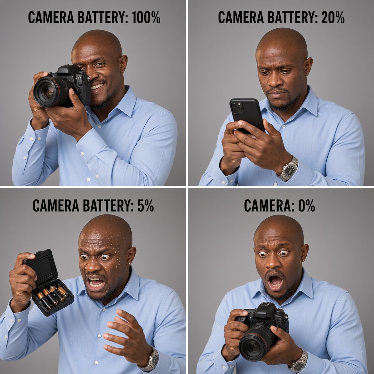 Mideworld11's tweet photo. Battery drains faster than my patience when the client wants ‘just one more little tweak!’ 😂🔋📷” 

#PhotographyHumor #ClientLife #PhotographerVibes #EditingStruggles #BehindTheLens #RelatableContent #photography #content #camera #lighting #PhotoShootDay #lens #photo https://t.co/m5KUt0MDqt