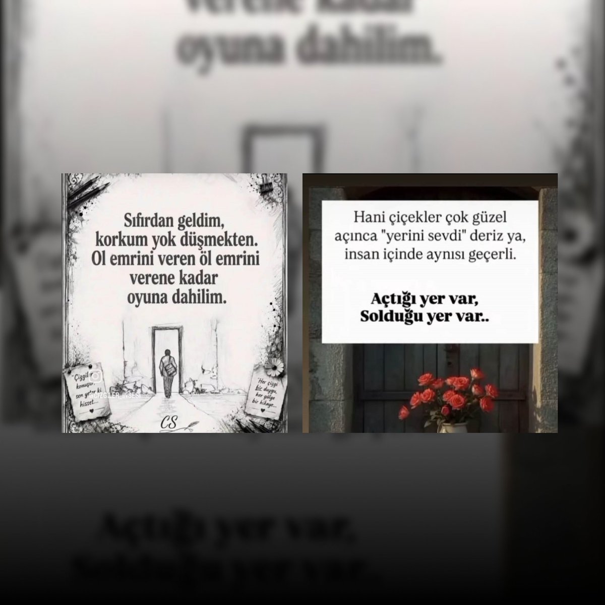 XBasinX's tweet photo. Boşanma aşamasındaki eşi tarafından vurularak öldürülen kadının olaydan 2 saat önceki paylaşımları ortaya çıktı.

— "Ol emrini veren öl emrini verene kadar oyuna dahilim."

— "Hani çiçekler çok güzel açınca 'yerini sevdi' deriz ya, insan için de geçerli. Açtığı yer var, solduğu yer var."