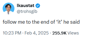 uptownsaul's tweet photo. The end of IT* 🤔
-
*last night? https://t.co/Z385YvSK5I