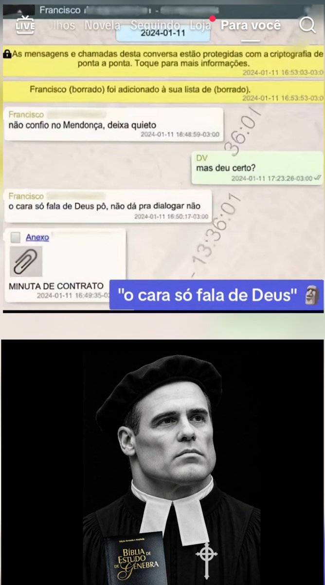 Y_Uramesh1's tweet photo. "Não confio no Mendonça...
O Cara só fala de Deus" https://t.co/jkTbEJBnTD