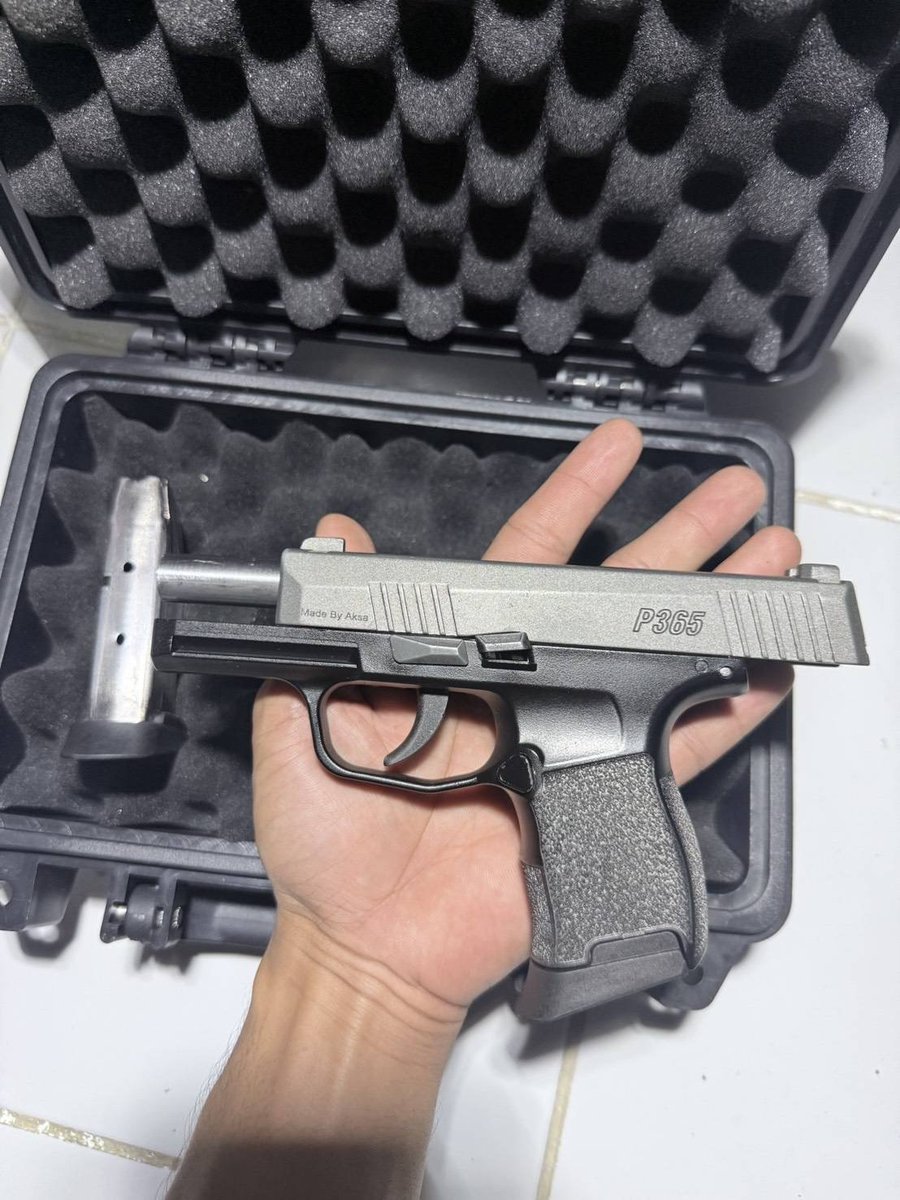 Kinguriq's tweet photo. Aksa SIG P365 แปลง380 ลำกล้องเกลียว บรรจุ10+1นัด แม็ก2ตัว อุปกรณ์ครบพร้อมใช้งาน

ติดต่อLine:@636agcwn (มี@นำหน้า)
หรือจิ้มลิงค์:https://t.co/y356MXxrty
เครดิตแน่นชัดเจน💯% https://t.co/ML3JNWFMXl