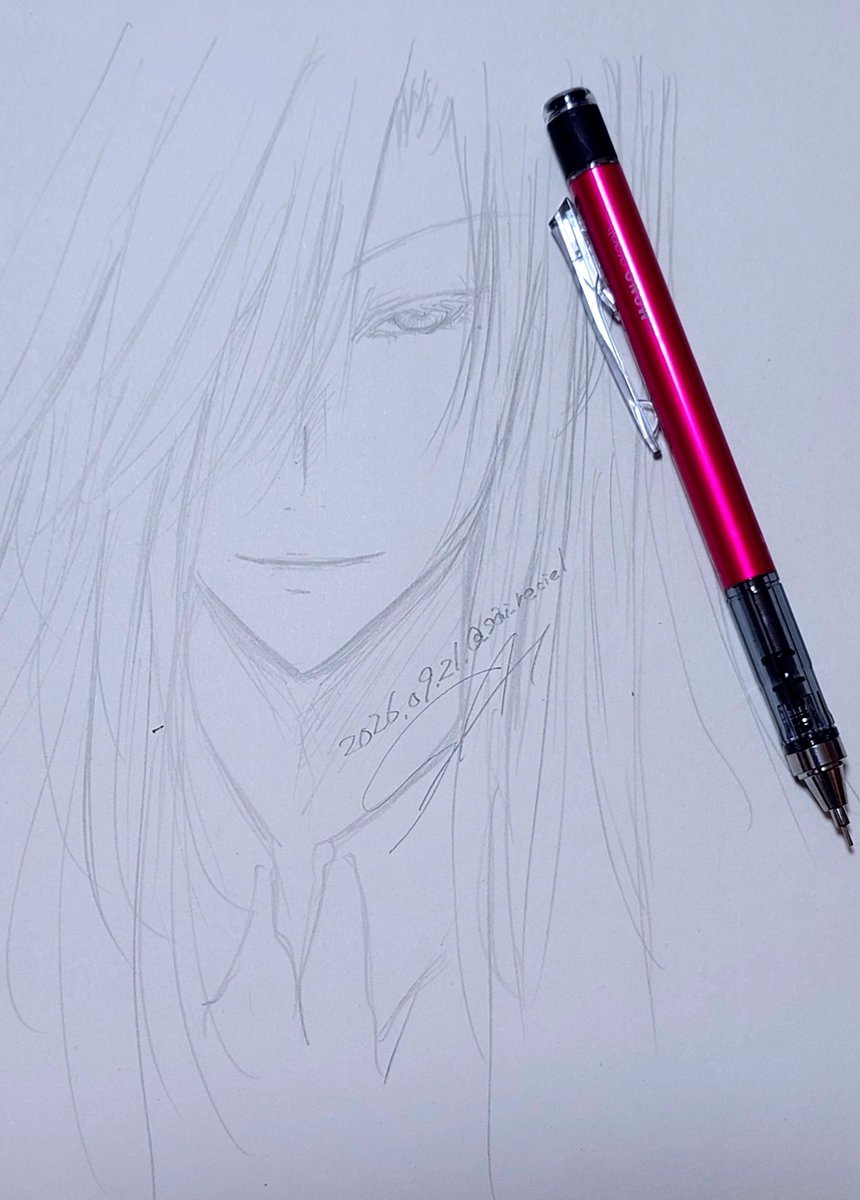 sai_reciel's tweet photo. １分でバレる圧倒的な筆圧の低さ。HBだと薄い。

#落書き #��ラスト  #アナログ  #一次創作 https://t.co/0EU3mstOCP