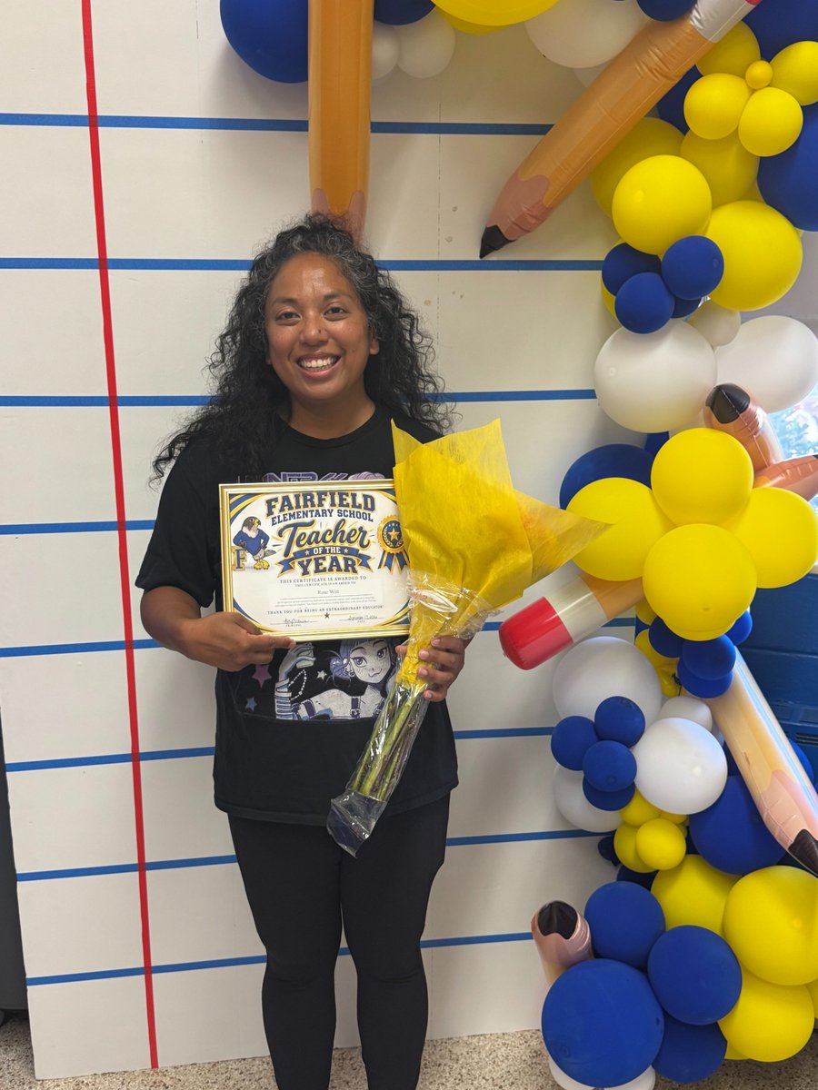 VBFairfieldES's tweet photo. Our 2028 Teacher of the Year is Rose Atienza Witt! Congratulations on this amazing honor! #WeAreVBSchools #VBCPS https://t.co/suZzT23wxn