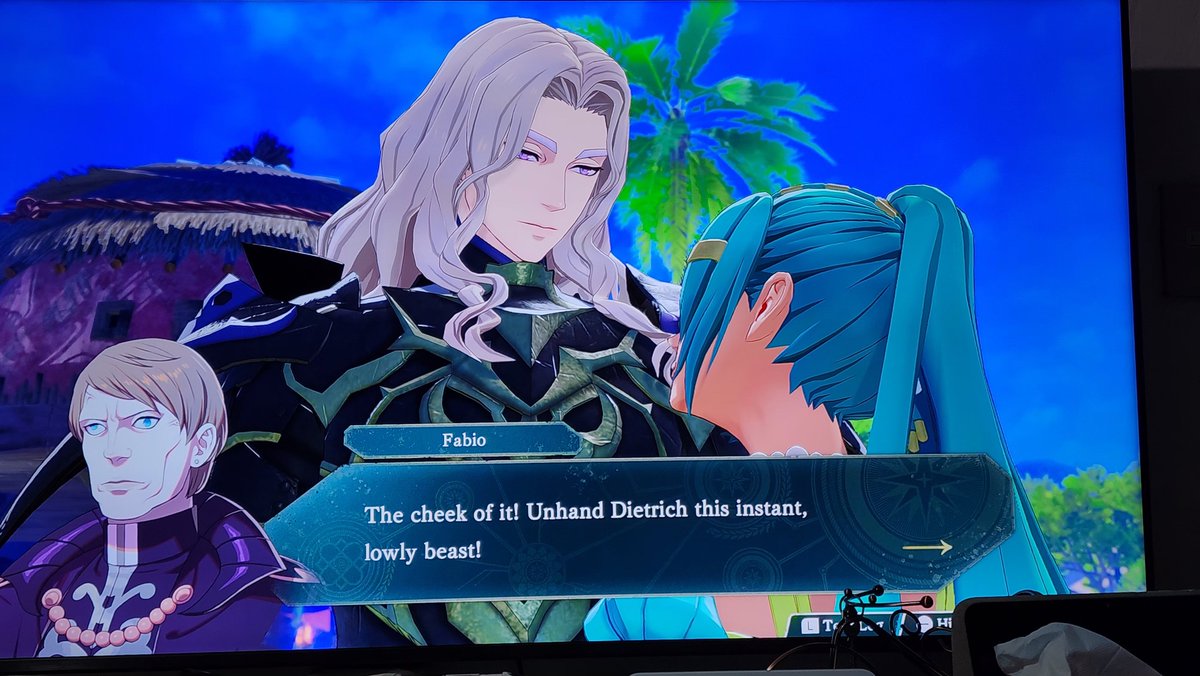 imperfectlurve's tweet photo. lmfao I didn't think we'd get a love triangle in Dietrich's route 🤣🤣😭 https://t.co/CjeWhUmcH9