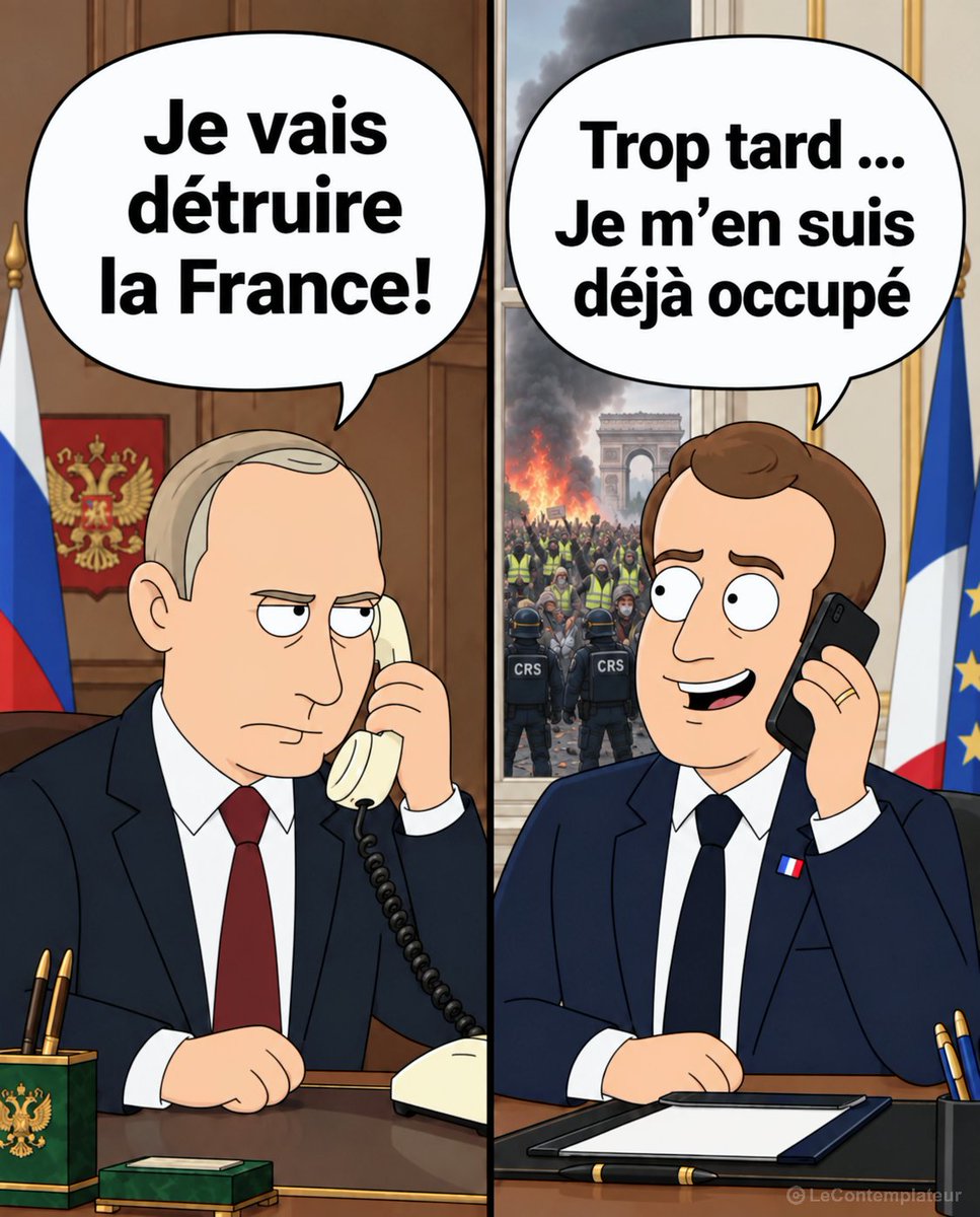 LeContempIateur's tweet photo. Trop tard Vladimir, le boulot a déjà été fait. 💯 https://t.co/Cupet7HoPs