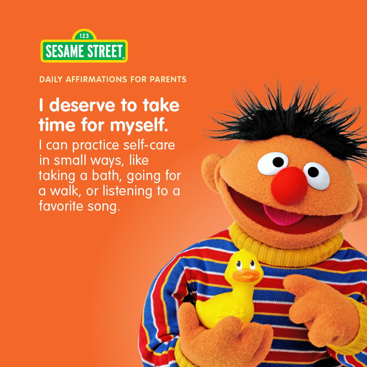 SesameCommunity's tweet photo. Parents and caregivers, you do so much for your loved ones— so it's important to take care of yourselves, too! Click through for affirmations to recharge and stock your self-care toolbox. Then, check out this webinar for more tips: https://t.co/gDvuzg6Ncf #EmotionalWellbeing https://t.co/UpY5fZ5tFp