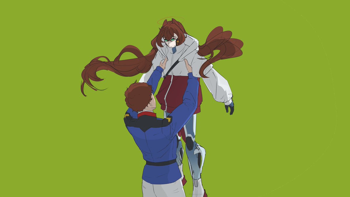 altermyniad's tweet photo. Recoloured Gqux’s hair a while back to be her “real” hair colour since her first design was drawn before the show came out

She still has white hair in the beginning but this is what it reverts back to at the end of the show https://t.co/CsrKTb059X
