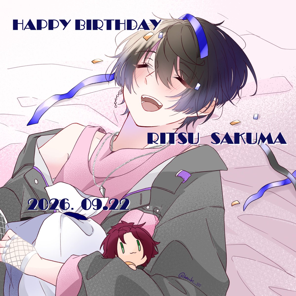 hazuki__iii's tweet photo. #朔間凛月誕生祭2026
凛月くんお誕生日おめでとう～!!
これからもあたたかい日差しの下で
たくさんの人に囲まれて
幸せになってね！ https://t.co/XGbzzjQqwF