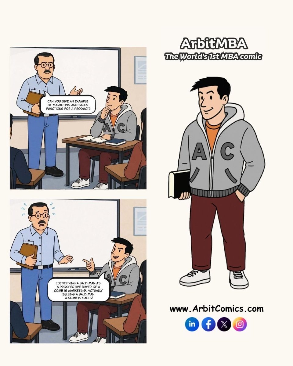 ArbitMBA's tweet photo. When theory meets real talk.
#MBAMemes #MBALife #ArbitMBA #BusinessHumor #CampusLife https://t.co/yJV6on8GZa