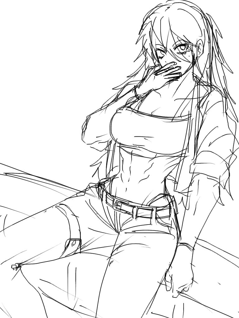 ninawatanabe_0's tweet photo. 落書きのwip とかいう https://t.co/8lpOoUrpka