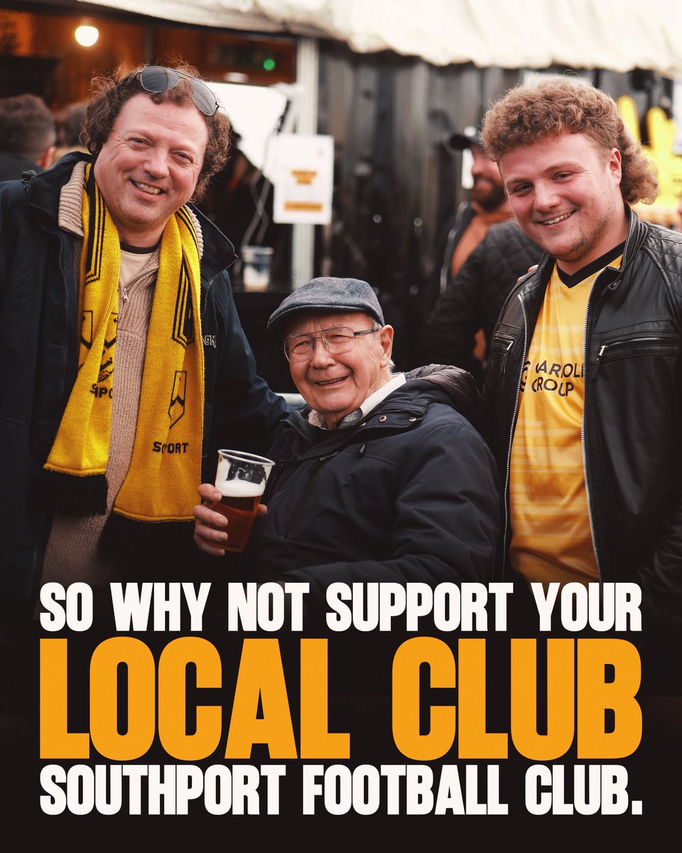 southport_fc's tweet photo. THIS SATURDAY IS NON-LEAGUE DAY!

With no Premier League football, why not get behind your local club and support Southport FC as we take on Spennymoor Town?

A family-friendly afternoon at Haig Avenue, with kick-off at 3pm.

Tickets are available online or you can pay at the gate.

Adult – £16.50
Concession – £15.50
Junior (12–17) – £7
Child (under 12) – £1

📍 Haig Avenue
🚗 Parking available at Meols Cop, just a five-minute walk from the ground.

#ONEPORT