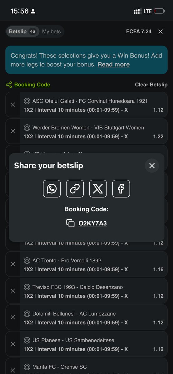 brianfonyuy1's tweet photo. 1x2 interval 10 minutes no goal 

Booking code 
 Betpawa - O2KY7A3 https://t.co/AJ80MsDCK5