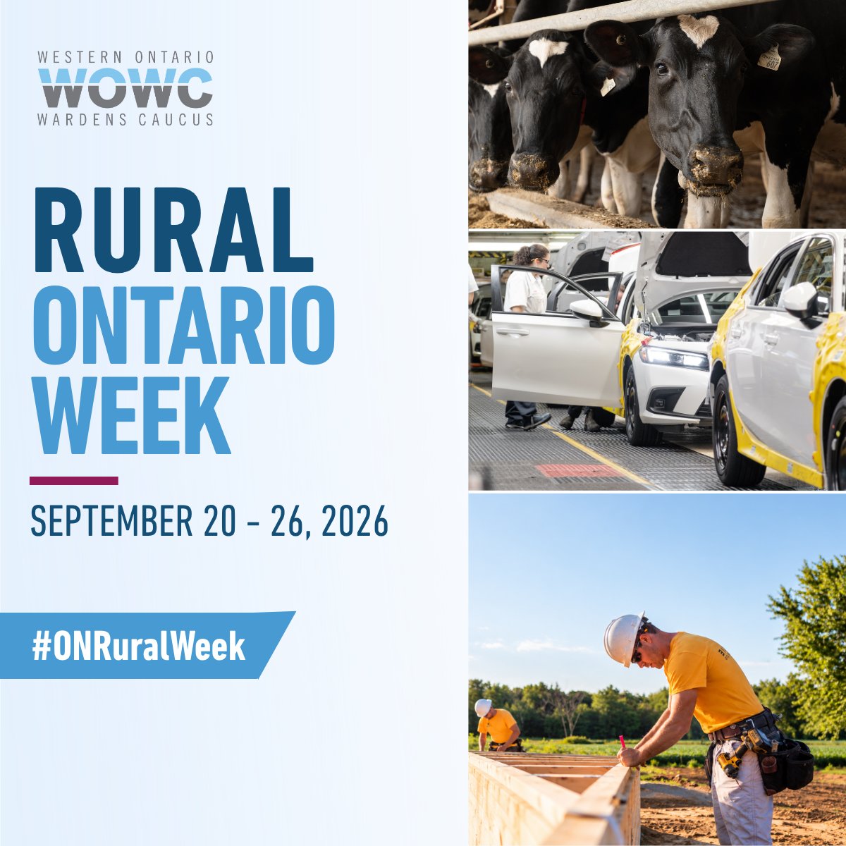 wowcinc's tweet photo. Across Western Ontario, rural communities are where we grow, build, manufacture, innovate &amp; create opportunity.

This #ONRuralWeek, WOWC recognizes businesses &amp; communities behind this work and their contribution to Ontario’s growth.

Strong rural communities strengthen Ontario. https://t.co/R8ZHWAx96l