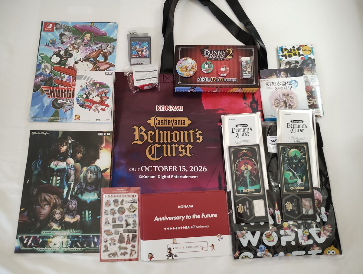 tw_susususu's tweet photo. コナミのブースでは多数のゲームが出展されてていろいろPLAY

Castlevania: Belmont's Curseは両日整理券を入手しPLAYしました♪

#TGS2026 
#東京ゲームショウ30th https://t.co/TPFKPdDKGG