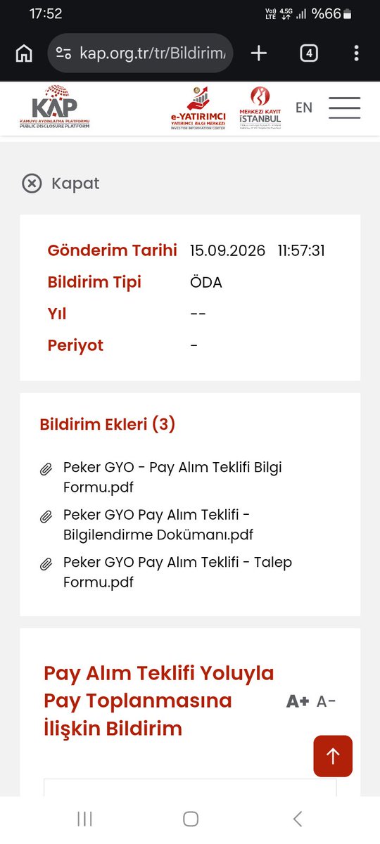 OKTAYMEK16's tweet photo. 1.KAP 09.09.2026 SPK FİYAT  VERİYOR.
2.KAP 15.09.2026 #PEKGY VE #TERA ONAYLIYOR SÜRECİ RESMİ OLARAK KENDİLERİ 16 EYLÜL SABAHI BAŞLATIYOR @spkgovtr 
ZORUNLU ÇAĞRI  HAK SAHİBİ  ARKADAŞLAR GERÇEKTEN ELİNİZDE  ÇOK BÜYÜK BİR KANIT VAR.
HERKES #TERA #PEKGY @spkgovtr  ETİKET YAPSIN. https://t.co/MAjxoYjITD