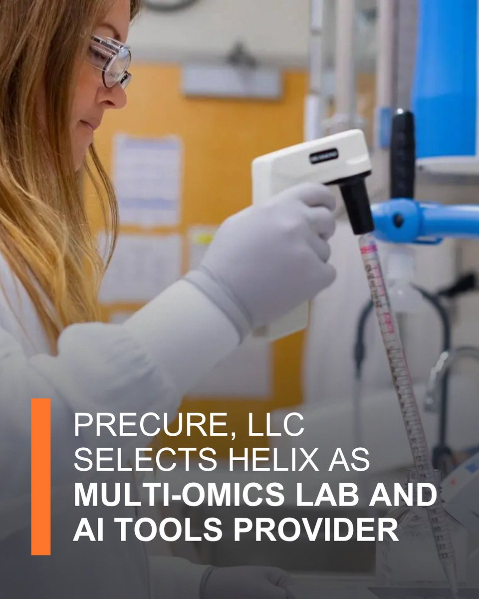 MayoClinic's tweet photo. Precure, LLC has selected Helix to help analyze about one million biospecimens using whole-genome sequencing, protein analysis and AI tools to identify disease earlier.

Read more: https://t.co/EiYXQ9ANDO https://t.co/nZyl4ivJnX