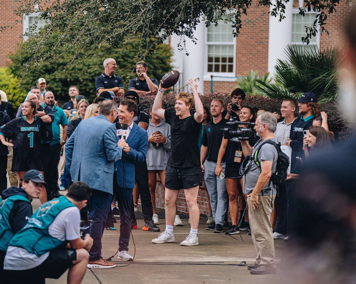 GoCCUsports's tweet photo. Last one was fun... 

Let's pack the show again, Teal Nation https://t.co/wp34zr6CE0