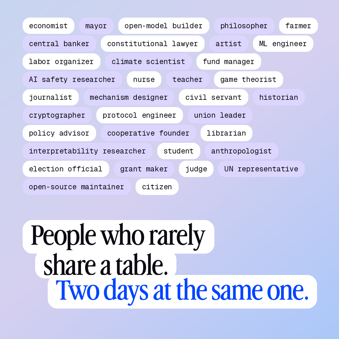 FundingCommons's tweet photo. Our San Francisco Forum starts from a simple idea: the questions AI raises don't belong to one field, so the answers can't come from one either.

Will you join us? 👇

Apply to speak: https://t.co/TaEWWoclvt

Register: https://t.co/oNR4r3pgj4 https://t.co/UiSMzCKWL5