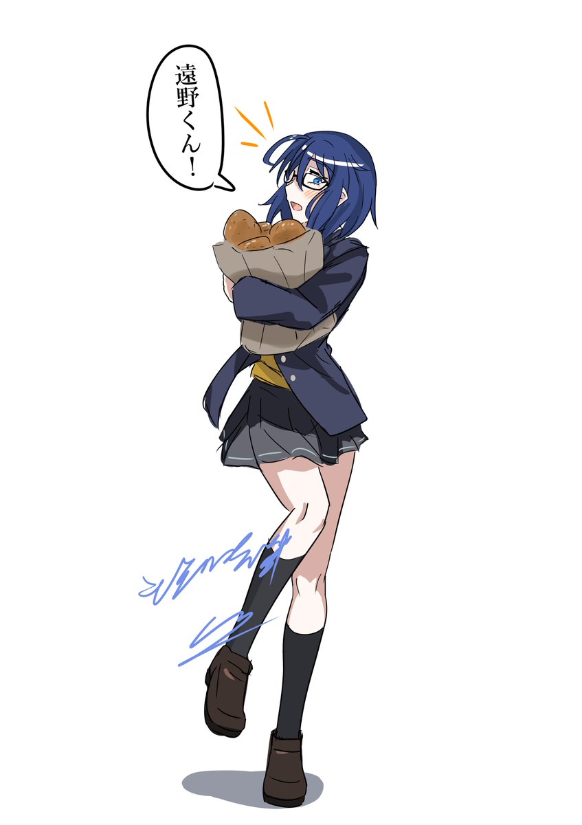 ggifz6618's tweet photo. 「そこのパン屋さんで美味しそうなカレーパンが売っていまして！」  
 #月姫R 　#シエル先輩　※再掲 https://t.co/jK4aCZ2Cyy