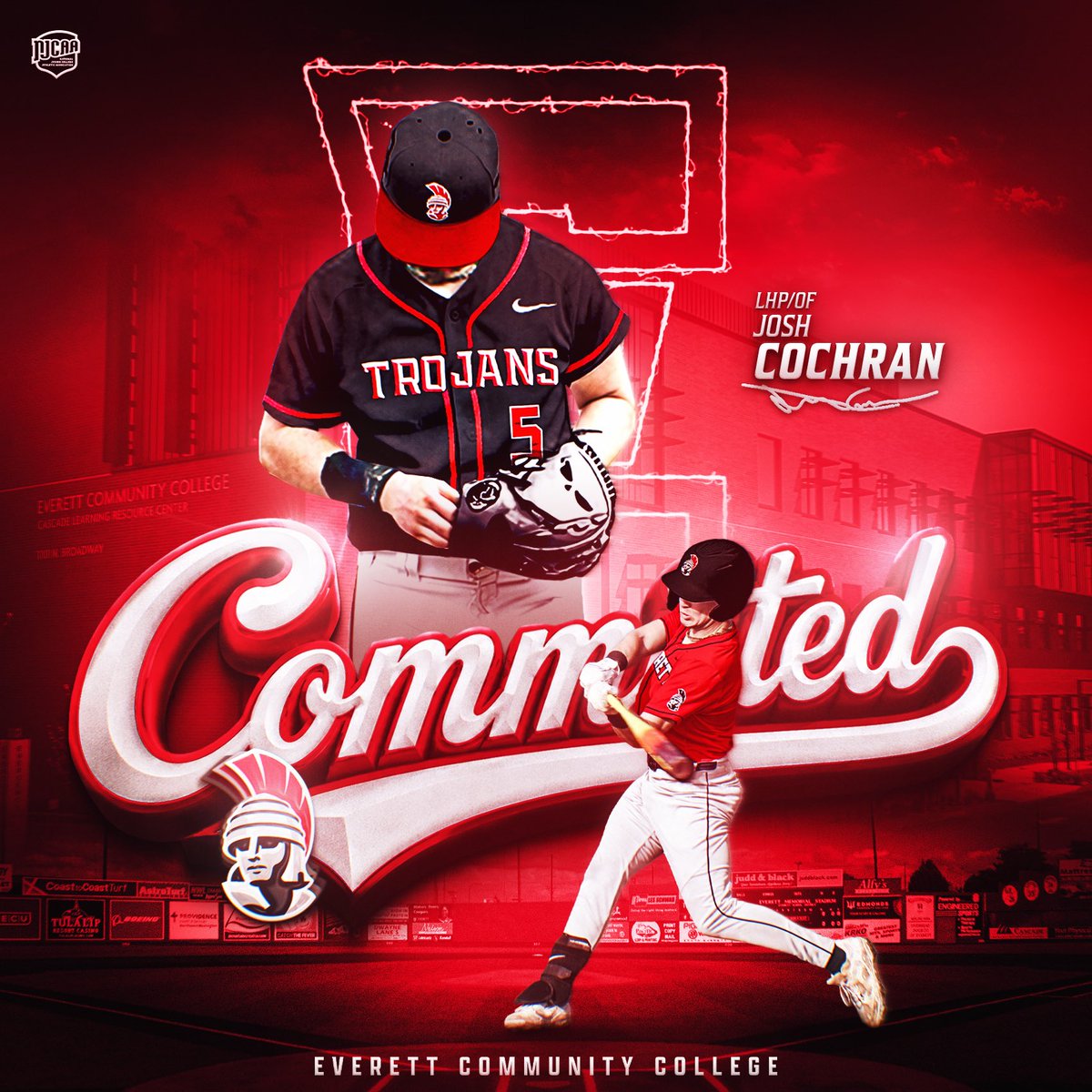 Joshcochran_5's tweet photo. I am exited to announce my commitment to Everett Community College!!
#rolltroj https://t.co/uHsdR3Jwab