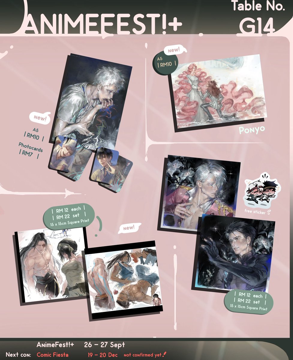 NikiClumsy's tweet photo. ClumsyNIKKI #animefestplus 

Catalogue &amp; Preorders AnimeFest!+ are now Open!
🔗 https://t.co/ol008VP2L2

Booth (G14)
26-27 Sept 2026
📍World Trade Centre Kuala Lumpur

shares are much appreciated hehe see you soon~!!!
#animefest #animefest2026 https://t.co/DI0eftaJEg