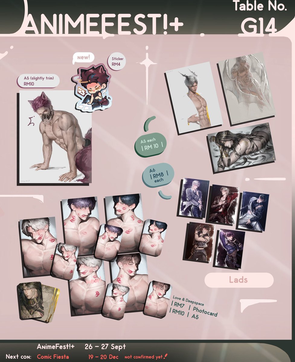 NikiClumsy's tweet photo. ClumsyNIKKI #animefestplus 

Catalogue &amp; Preorders AnimeFest!+ are now Open!
🔗 https://t.co/ol008VP2L2

Booth (G14)
26-27 Sept 2026
📍World Trade Centre Kuala Lumpur

shares are much appreciated hehe see you soon~!!!
#animefest #animefest2026 https://t.co/DI0eftaJEg