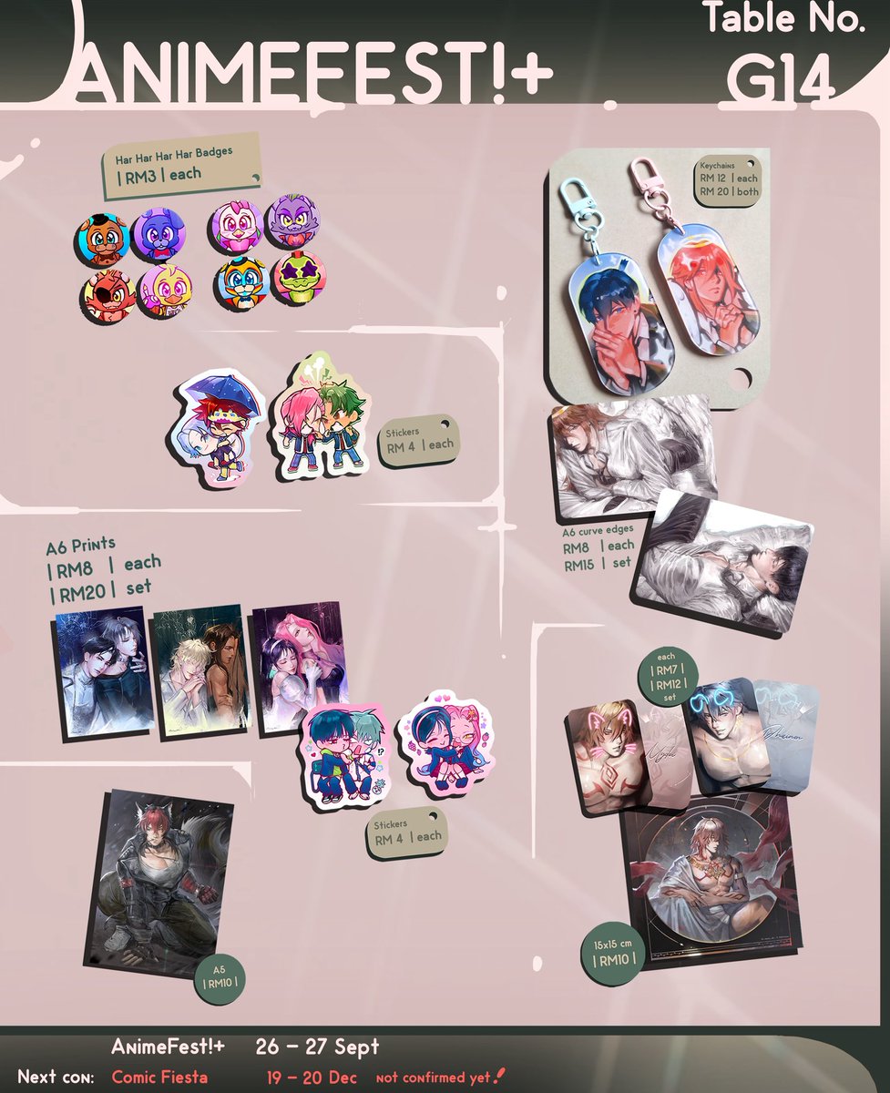 NikiClumsy's tweet photo. ClumsyNIKKI #animefestplus 

Catalogue &amp; Preorders AnimeFest!+ are now Open!
🔗 https://t.co/ol008VP2L2

Booth (G14)
26-27 Sept 2026
📍World Trade Centre Kuala Lumpur

shares are much appreciated hehe see you soon~!!!
#animefest #animefest2026 https://t.co/DI0eftaJEg