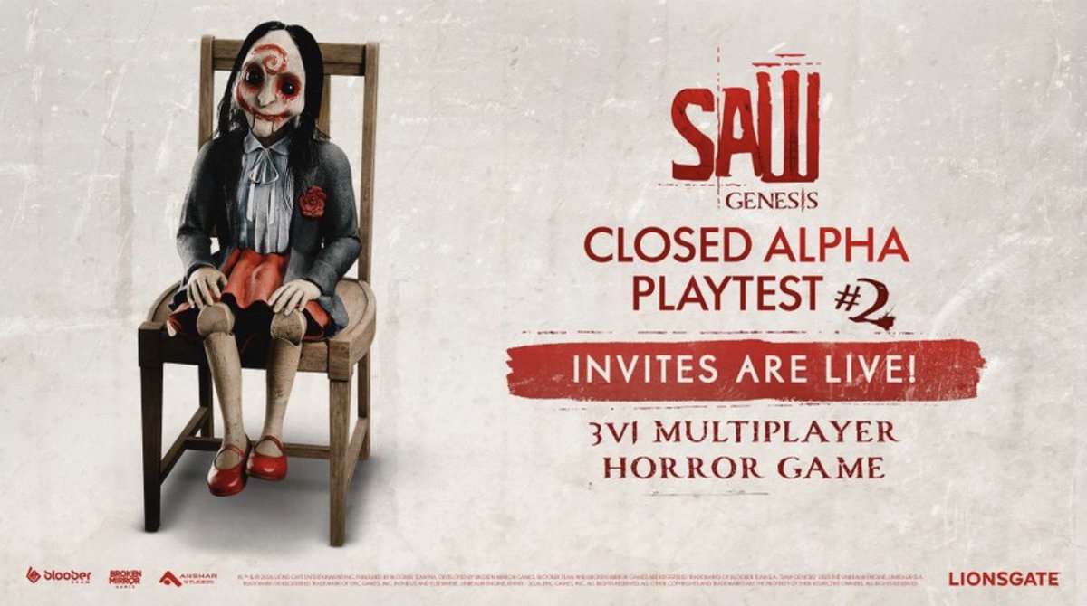 bettethepuppet's tweet photo. The invitations for Closed Alpha Playtest #2 are now live! Check your inbox and accept your invite! 🩸 

The playtest starts on September 24th. 🧩

Who’s in? 👀 https://t.co/amkGYcPl1b