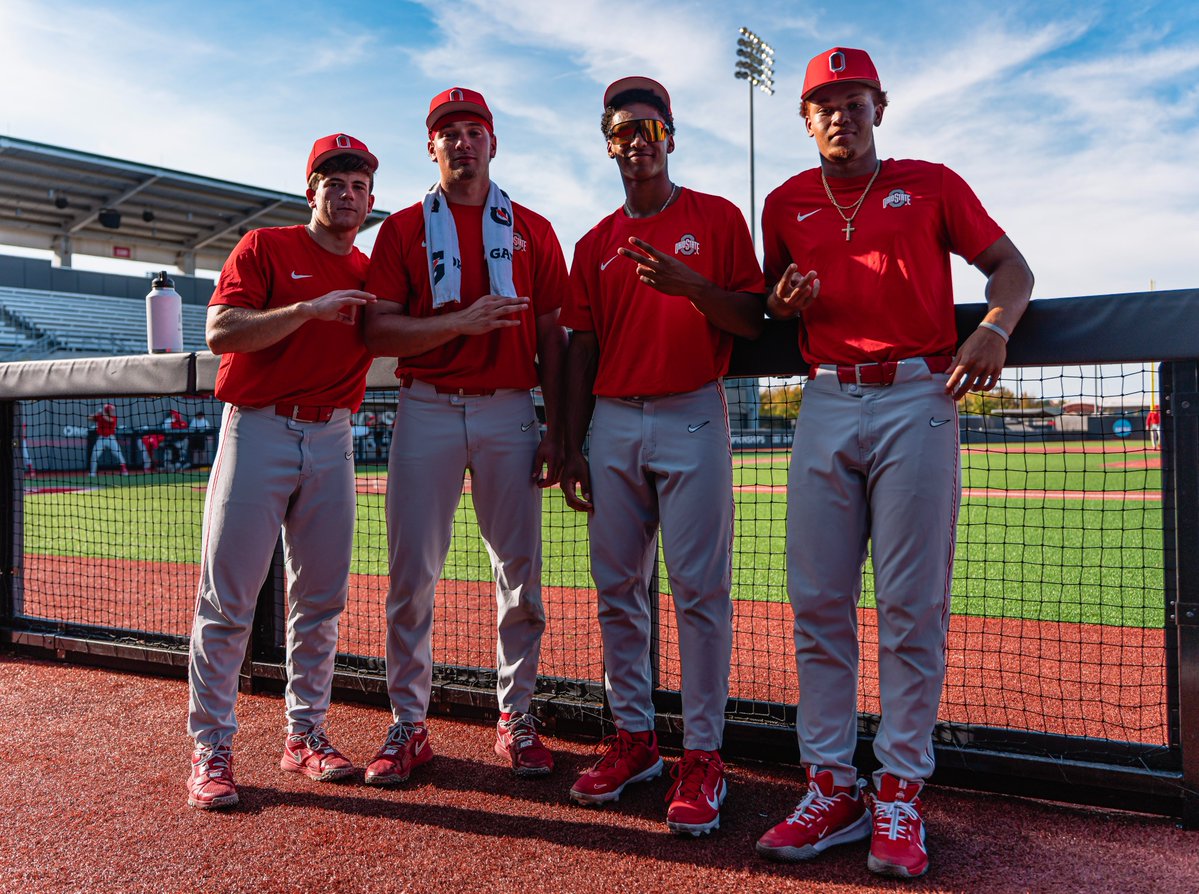 OhioStateBASE's tweet photo. Vibes 📈

Buckeyes scrimmage Tuesday and Thursday afternoons at Bill Davis Stadium. 

#GoBucks https://t.co/IEXJMbuLE2
