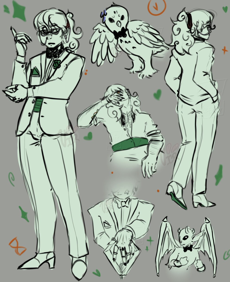 BuniVir's tweet photo. pretty boy Trisst gets a modern black tie formal look, plus his familiar in both forms

[ #dnd #dndart #wizard ] https://t.co/6KIwuJgNgt