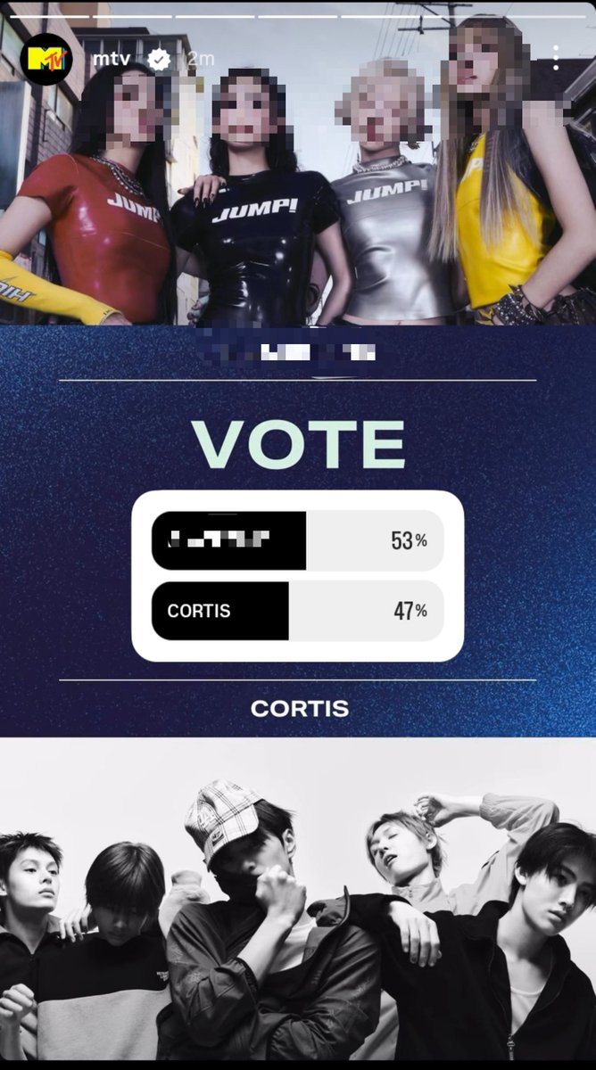 cortisvst's tweet photo. Voting for the VMA Best Group category is officially OPEN, and CORTIS needs your support! 🗳️
Cast your vote directly on MTV’s Instagram Story before time runs out.

🔗 Vote here: https://t.co/3q8D0sgq9J

- use all your Instagram accounts to vote for Cortis.

Let's rally together and make it count! Repost and spread the word.