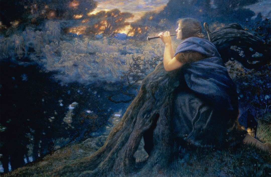 Ay_Blinkin's tweet photo. The magical paintings of Edward Robert Hughes (British, 1851–1914)🧵 https://t.co/mlTu7g8SyW