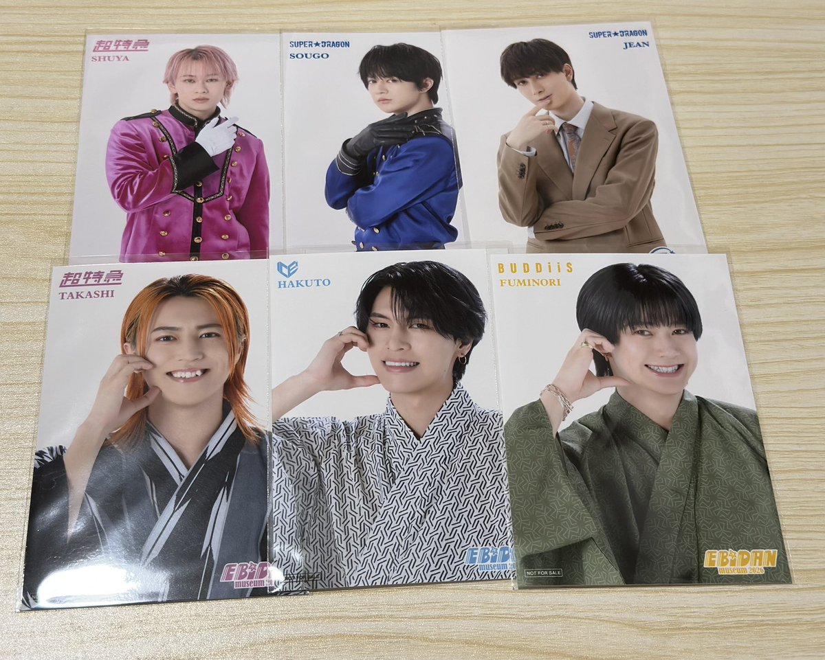 ami_ATHS's tweet photo. EBiDAN museum 2025 2026 エビミュ 入場特典 交換

【譲】画像参�� タカシ、シューヤ、伊藤、ジャン、FUMINORI、千田

【求】2026 後期 超特急アロハ、ワンエンREI

郵送にて交換
お気軽にお声掛けください！ https://t.co/RqUZTAmUjj