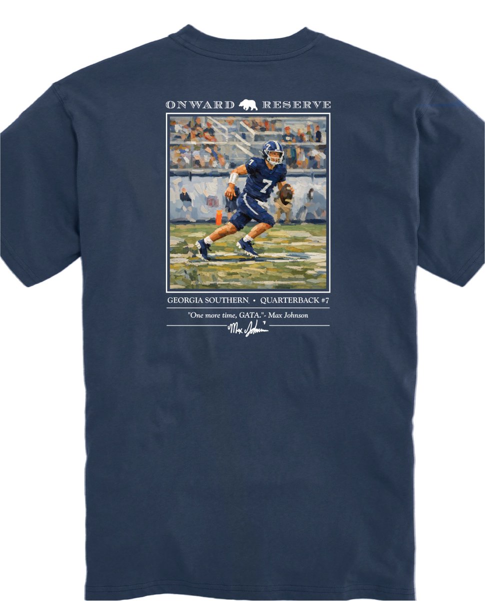 SXCStatesboro's tweet photo. Event Reminder: Come by and meet Max tonight at SXC between 5 and 6:30pm. He'll be signing autographs and we'll have a limited number of free Onward Reserve prints too! Top 25 Houston rolling into the Boro Saturday. Let's goooooo! #GATA #BeatTheCoogs https://t.co/P9IL8kUBIv