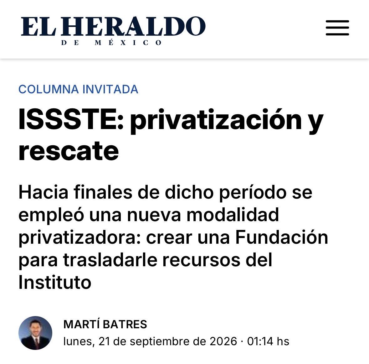 martibatres's tweet photo. Por fortuna, a través de una dura batalla judicial se han recuperado cafeterías, oficinas y el nombre del ISSSTE. Es el rescate de lo público en el espacio concreto de una Institución.

https://t.co/hgTiWJ6Ubc https://t.co/uWSLXbkdGk
